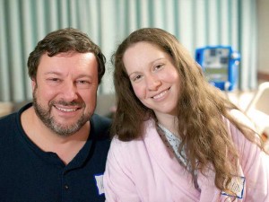 Andy and Sarah on Julie's Birth Day