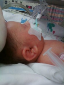 The swelling had subsided enough to see Julie's ear