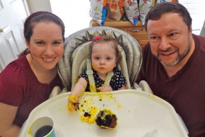 Julie's first birthday party