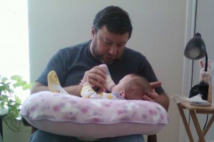 Bottle feeding Julie