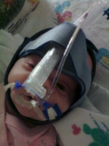 Big Eyes as Julie adjusts to the CPAP