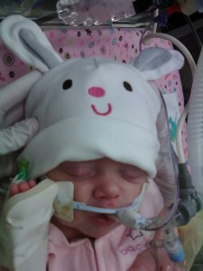 Julie in her Easter regalia