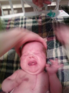 You'd think she'd be happy without any tubes in her face