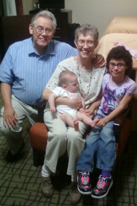 Grandpa & Grandma Thompson and cousin Sabrina