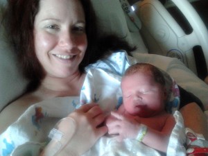 Smiling at Momma