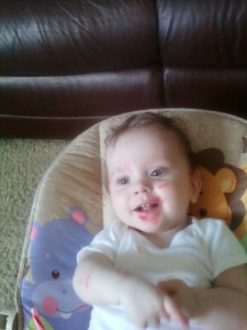 Strawberry yogurt brings a smile