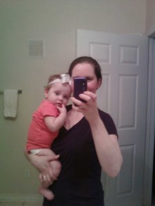 Mom and daughter selfie