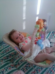 Listening to music while venting after a feeding