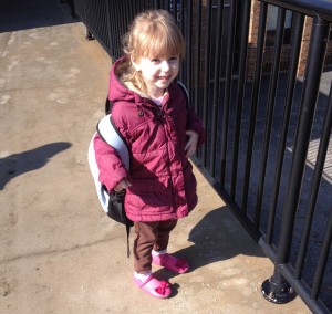Julie's 1st day in school in Missouri