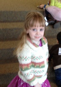 Julie at church