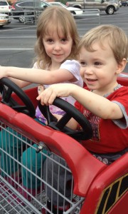 Julie and Adam going shopping