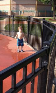 Didn't want to get wet - at first