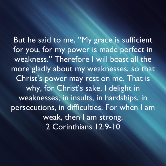 2 Corinthians 12:9-10