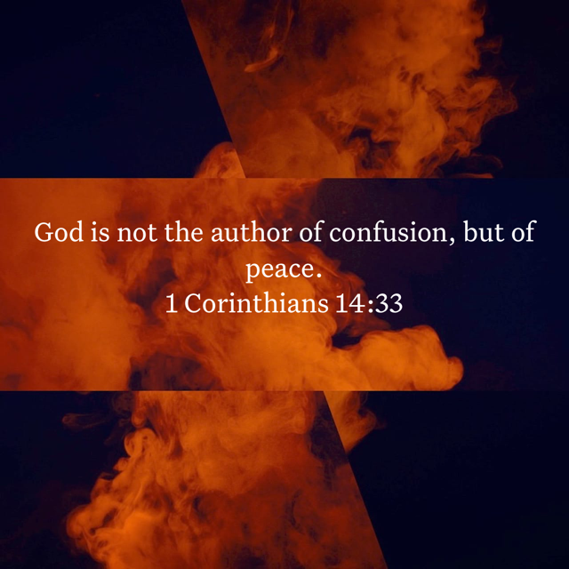 1 Corinthians 14:33