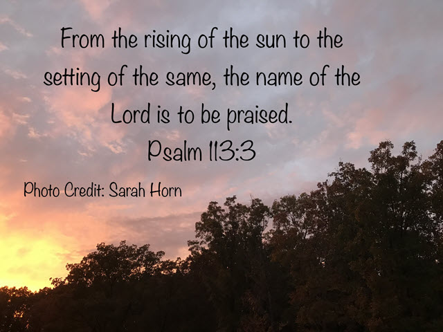 Psalm 113:3