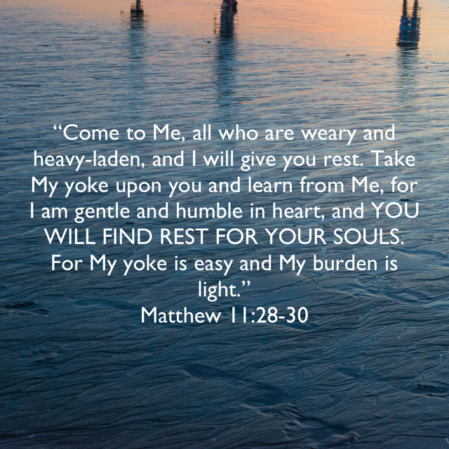 Mathew 11:28-30
