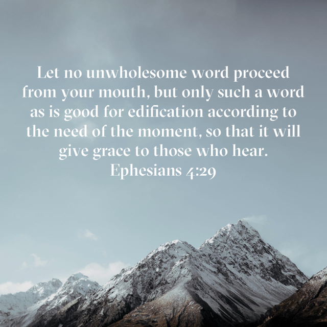 Ephesians 4:29