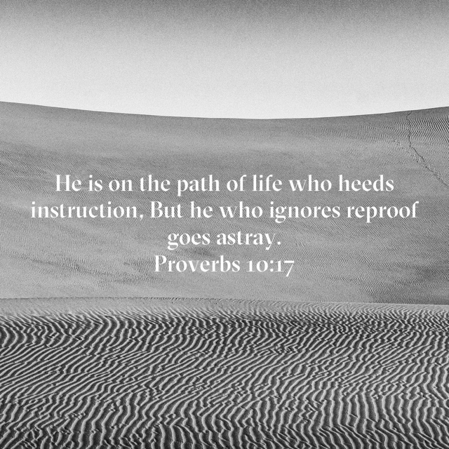 Proverbs 10:17