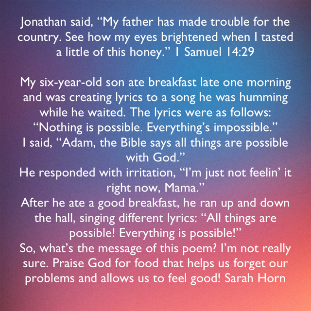 1 Samuel 14:29