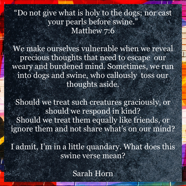 Matthew 7:6