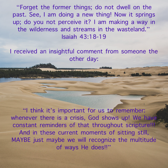 Isaiah 43:18-19