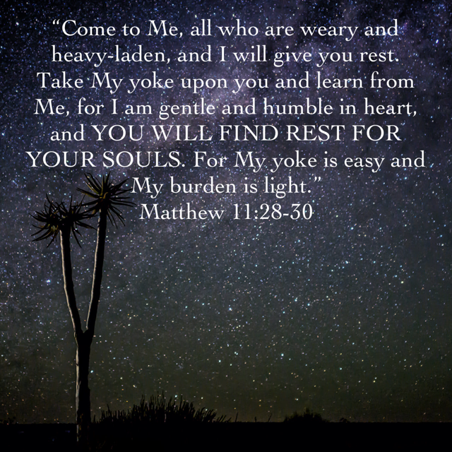 Matthew 11:28-30