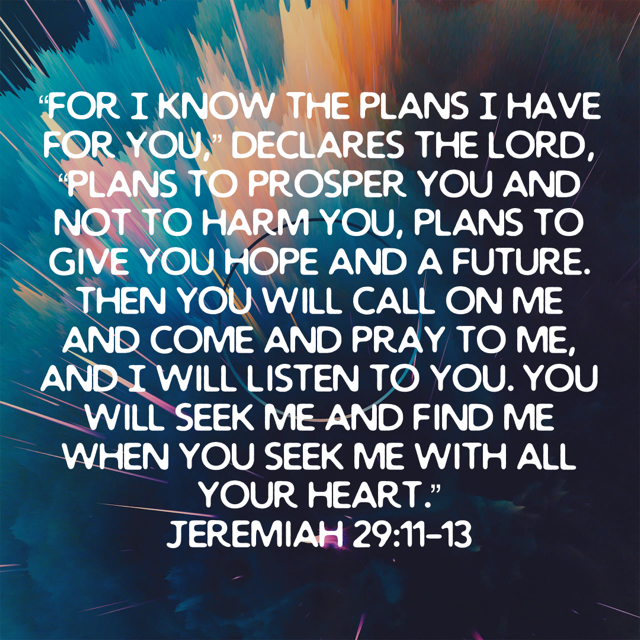 Jeremiah 29:11-13