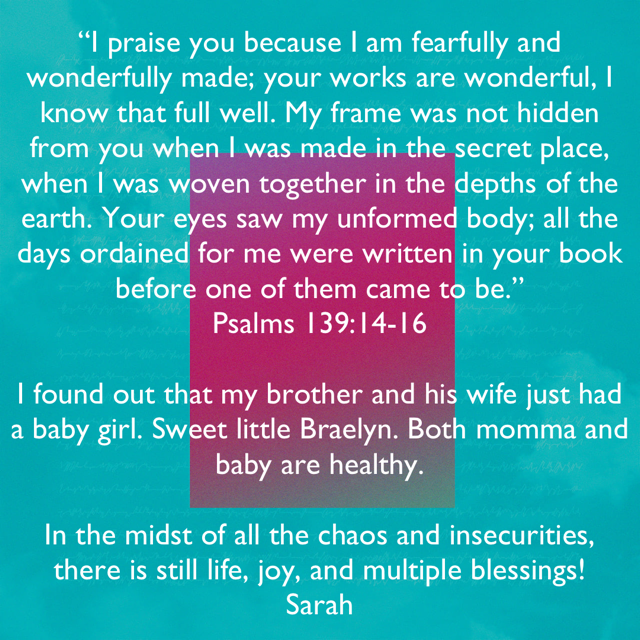 Psalm 139:14-16